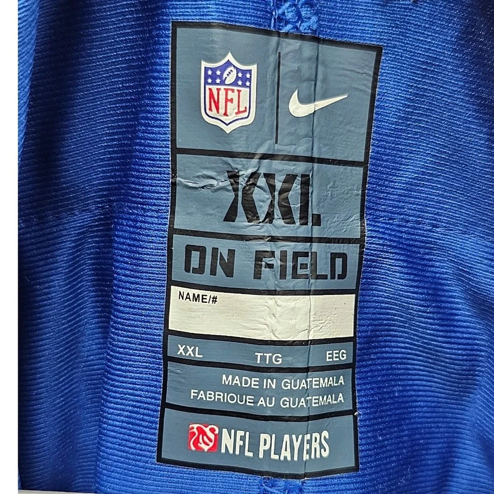 Nike Buffalo Bills Damar Hamlin 3 On Field Jersey Mens XXL Blue NFL NEW